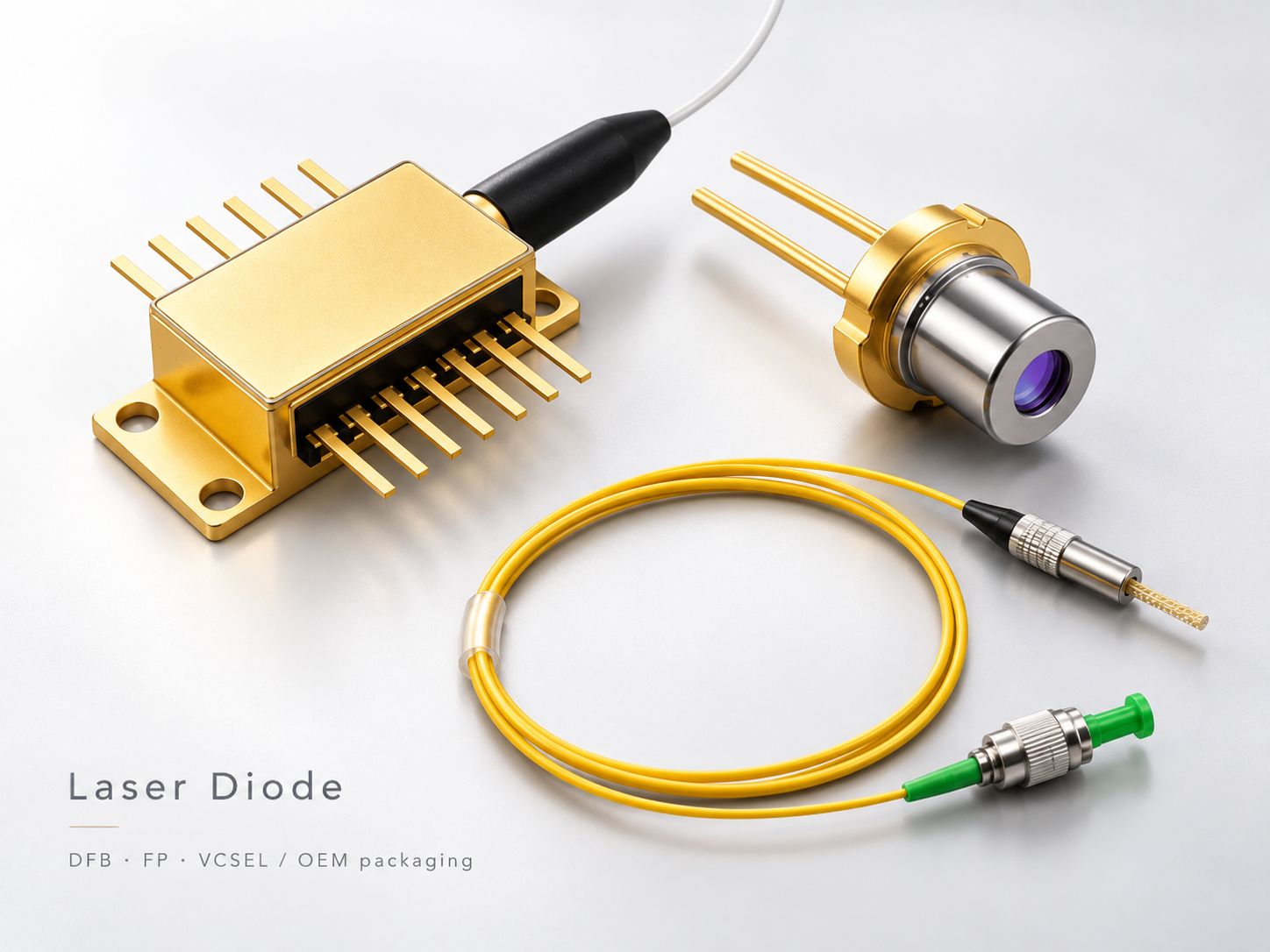 Lumi laser diode product family including butterfly TO and fiber coupled laser diodes