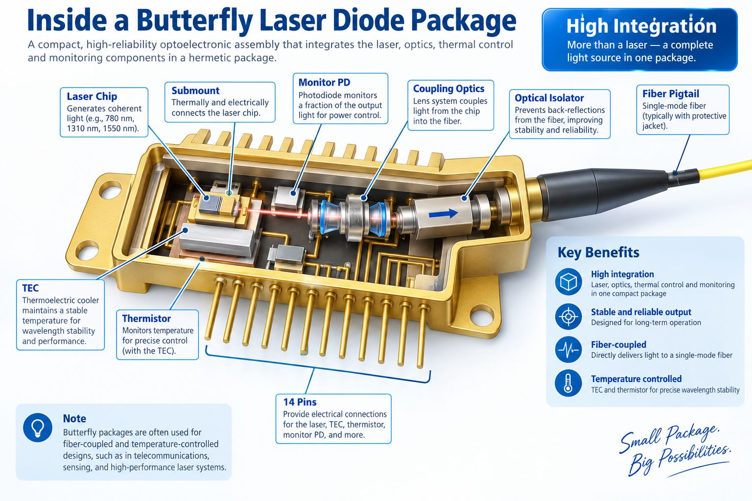 What is an SMD laser diode package