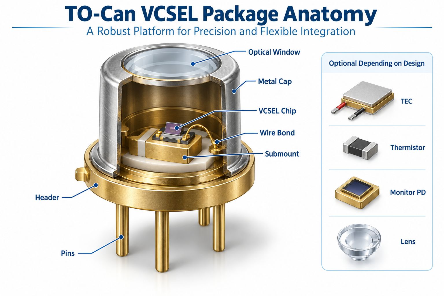 TO-can VCSEL package integration