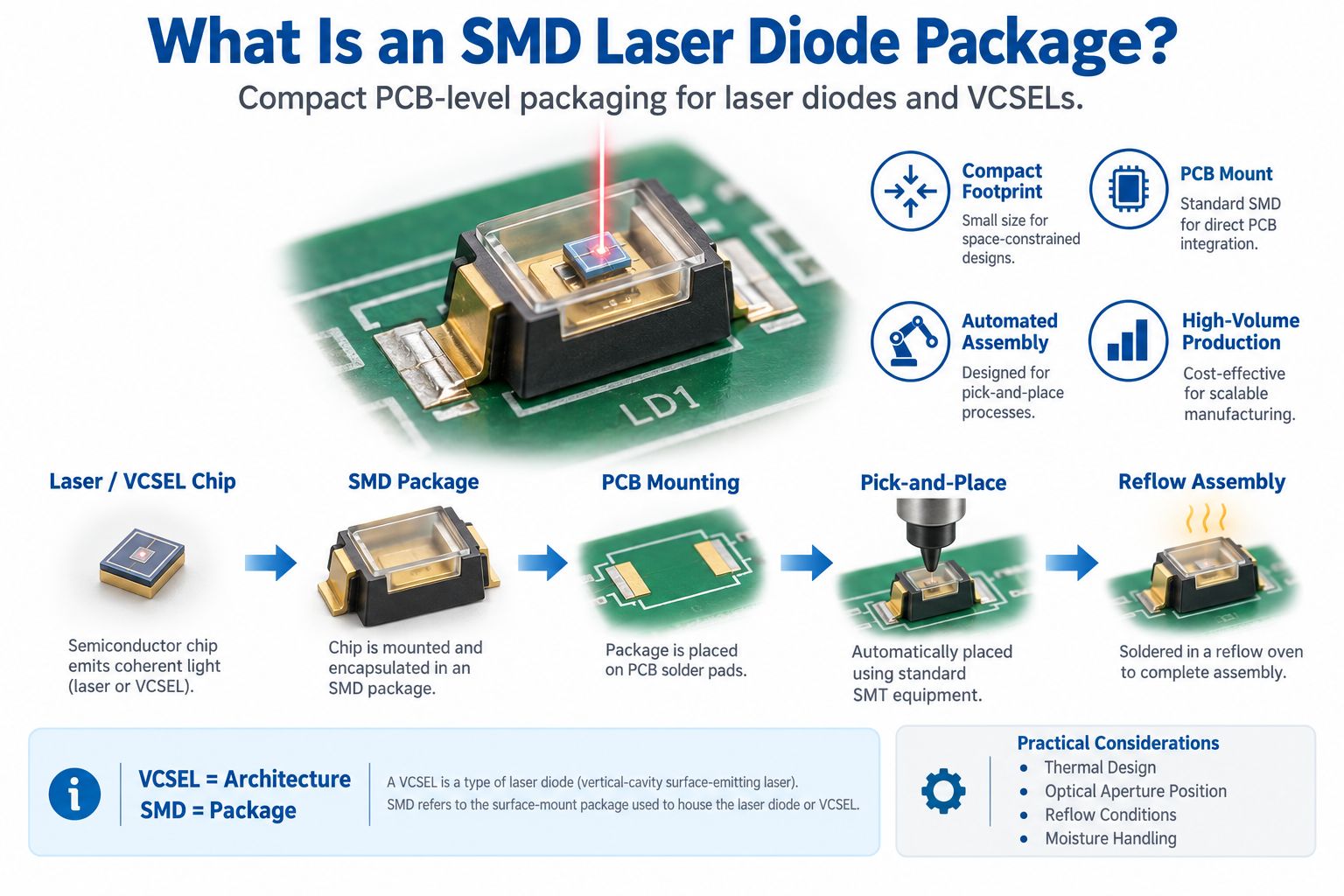 What a laser diode package does